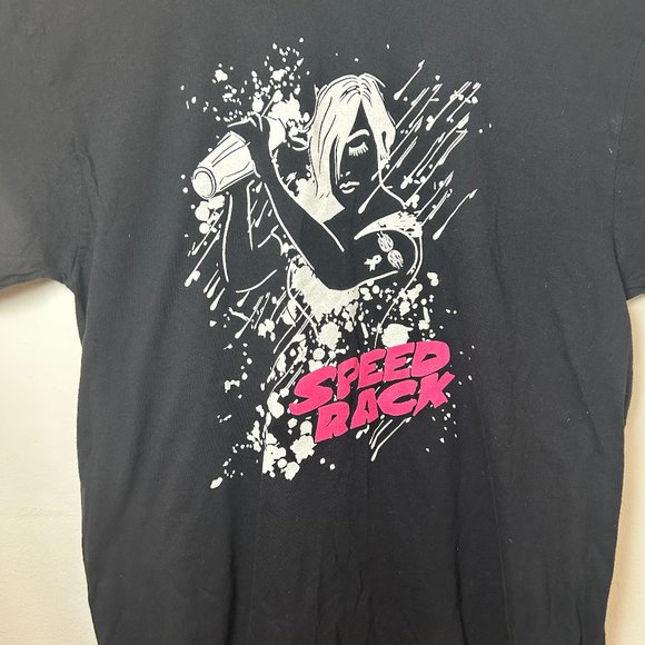 VINTAGE 2013 Speed Rack Eryn Reece Artist Drawing T-shirt - Picture 1 of 2